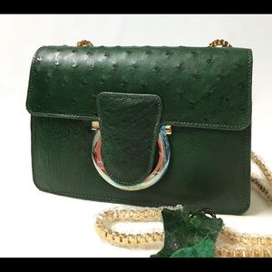 Authentic Ostrich leather women’s hand bag